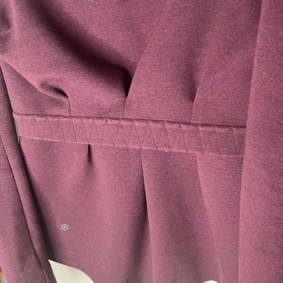 LULULEMON Burgundy Hooded Full Zip Jacket Size 4 - Picture 9 of 16